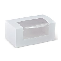 Cake boxes with a side window, 13 x 11 x 8 cm (40 pieces)