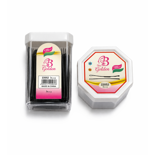 بنس شعر سوداء حجم وسط (120 حبة)