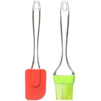 Silicone spatula and brush (2 pcs)