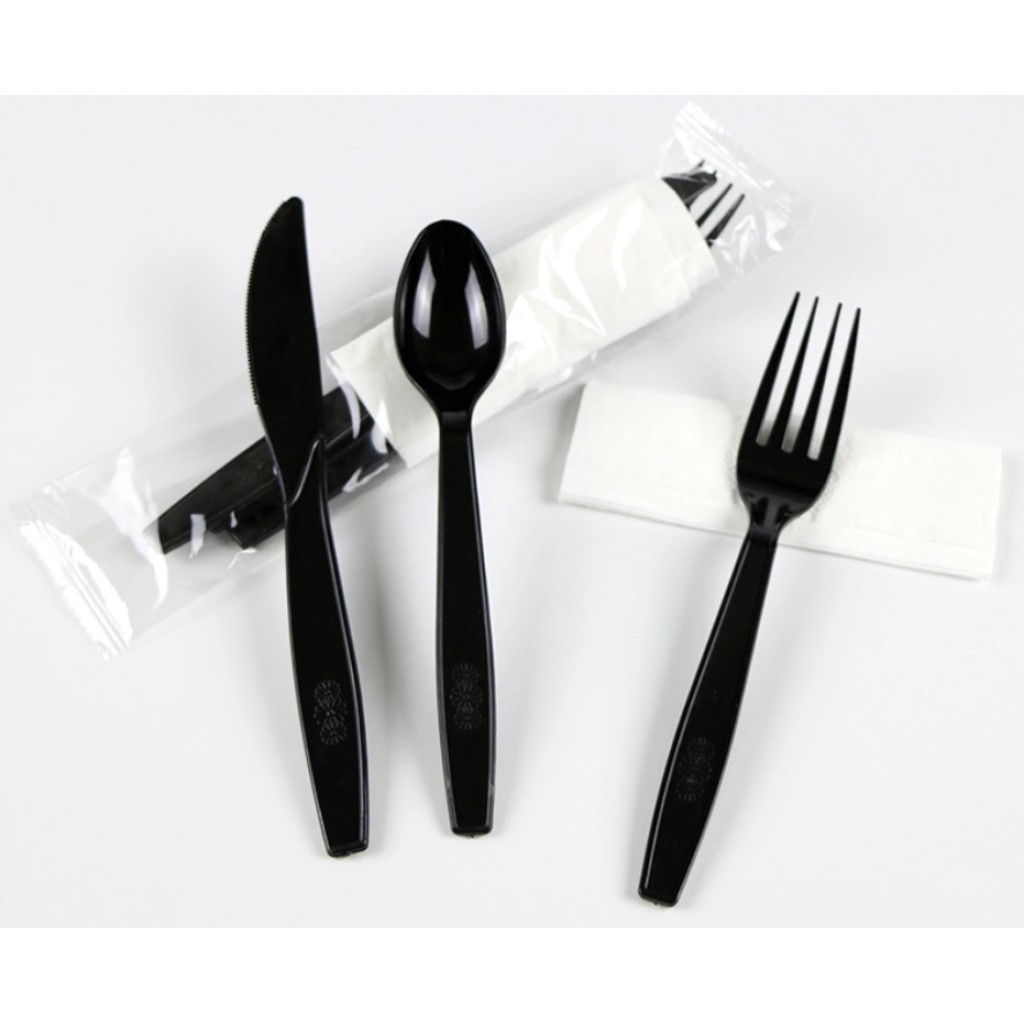 Spoon, fork, knife and napkin set (20 pieces)