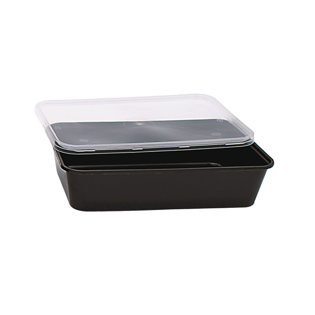 0.5 kg black plastic box (50 pieces)