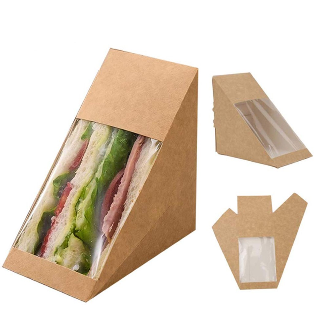 Paper Boxes With Club Sandwich Window (20 Pieces)