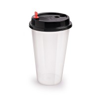 Transparent juice cups 500 ml (18 pcs)