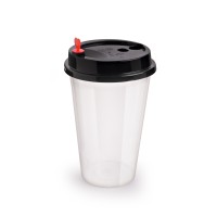 Transparent juice cups 360 ml (20 pieces)