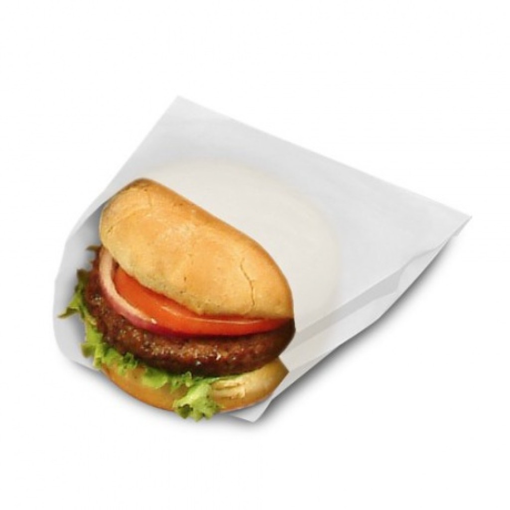 White Burger Paper Bag (50 Pieces)