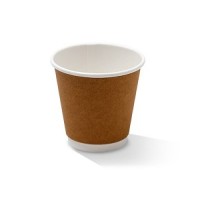 Brown cups 4 ounces + lid (50 pieces)