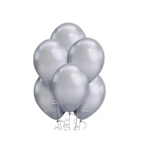 Gray Party Balloons (25 Pieces)