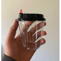 Transparent juice cups 360 ml (50 pieces)