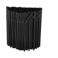 Black Wrapped Straws 6ml Curved (250pcs)