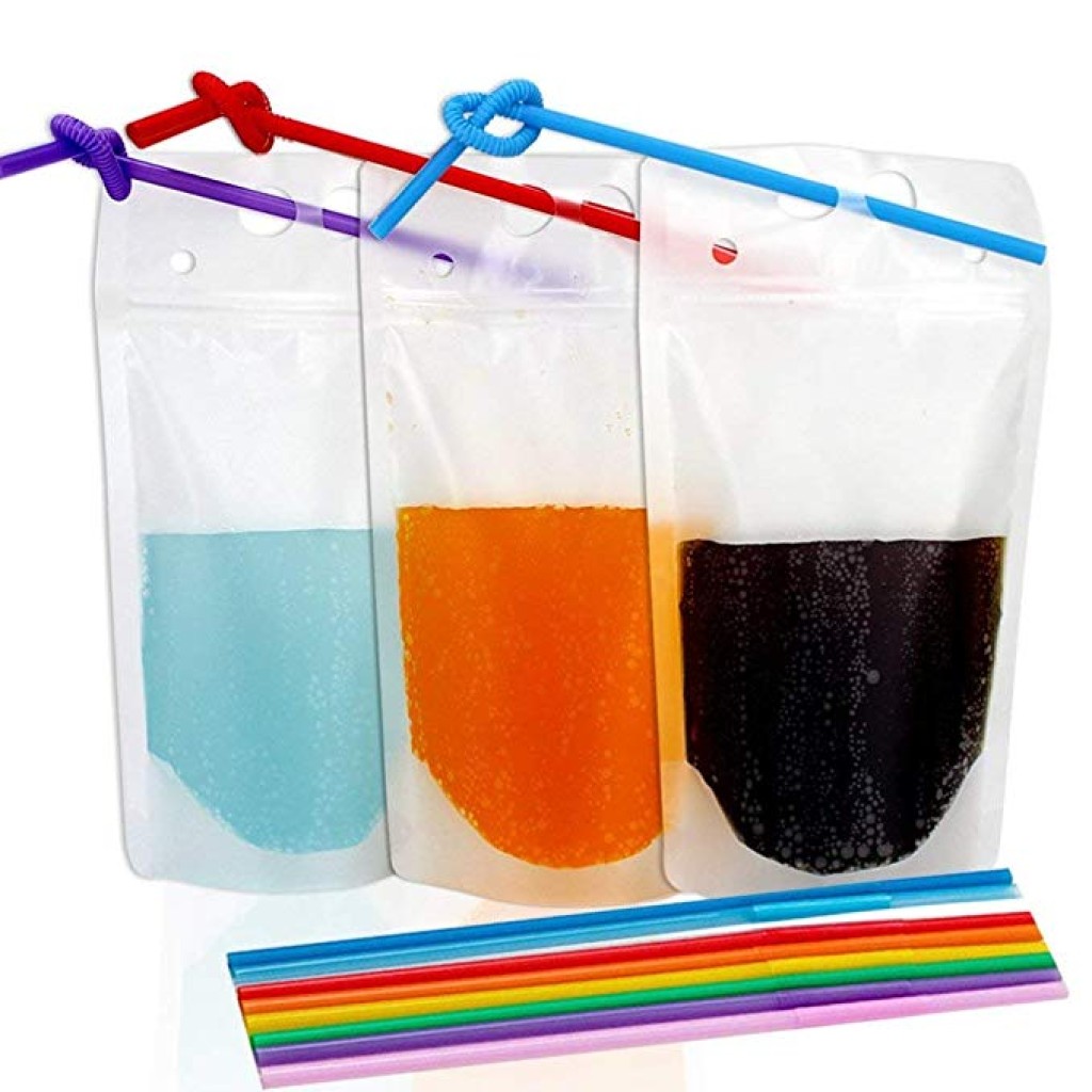 Transparent juice bags 400 ml (12 pieces)