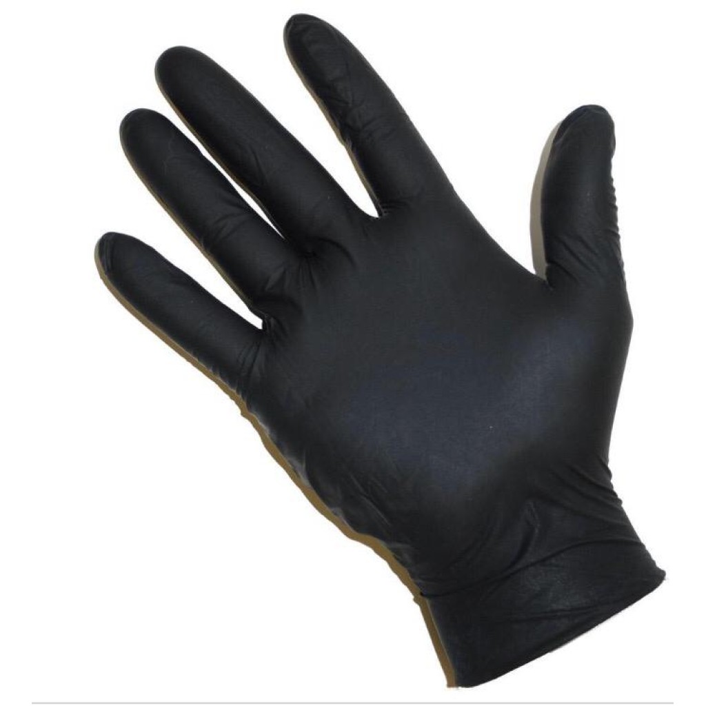 Medium black gloves (70 pcs)