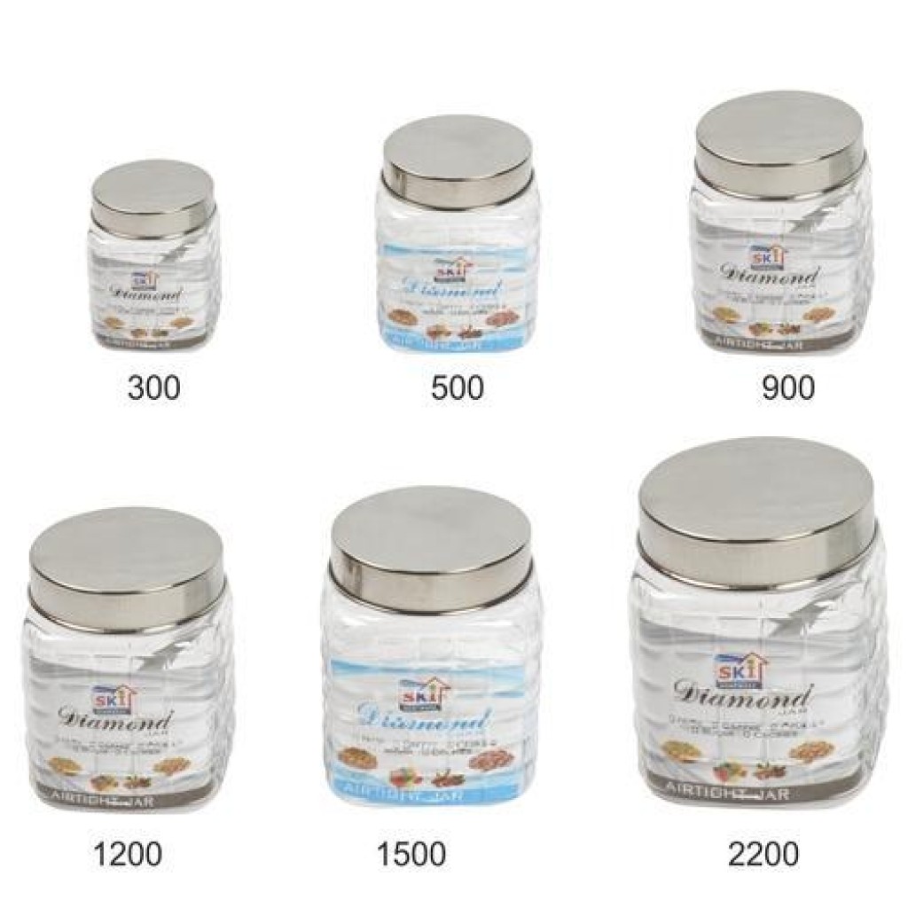 Jar with steel lid, 900 ml (3 pieces)