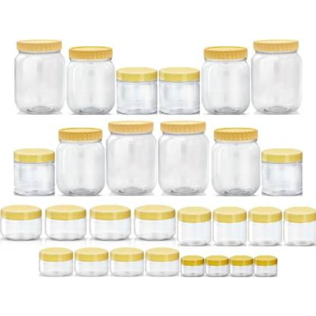 Jar with Beige Lid 150ml (6pcs)