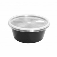Black Round Can 450 Ml (50 Pieces)