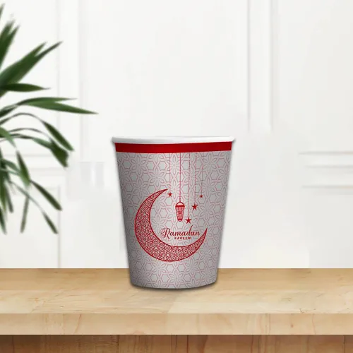اكواب ورقية رمضانية 9 اونص  (60 كوب)