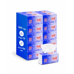 مناديل ورد 500 منديل مفرد (10حبه)