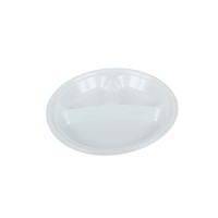Small Divided Round Plate (50 Pieces)
