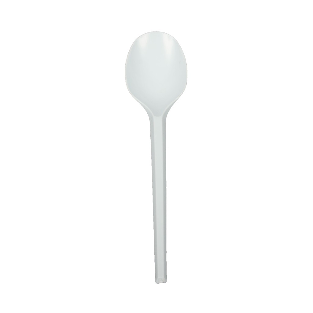 Large white spoon (50 pcs)
