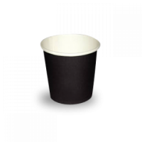 4 ounce black coffee cups (50 pcs)