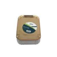 صحن ذهبي مستطيل 22.5×16سم 1كيلو (25حبة تقريبا)