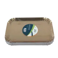 صحن ذهبي مستطيل 27×18.5سم 1كيلو (15حبة تقريبا)