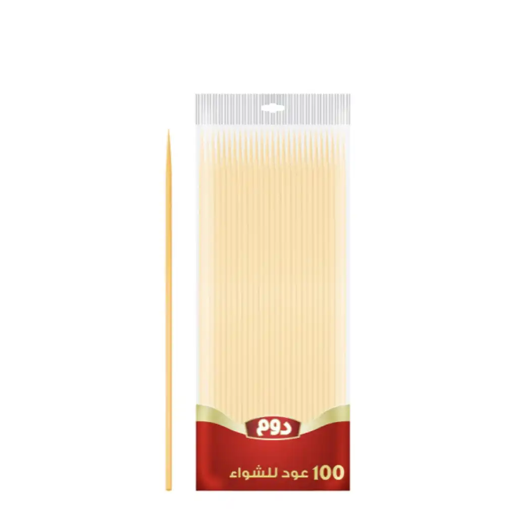 اعواد خشبية للشواء 20سم (100حبة)