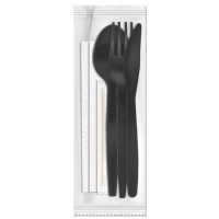 Fork, knife and napkin set (20 pieces)