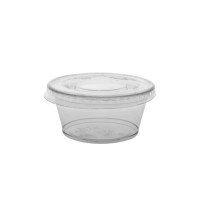 Transparent sauce box (100 pcs)