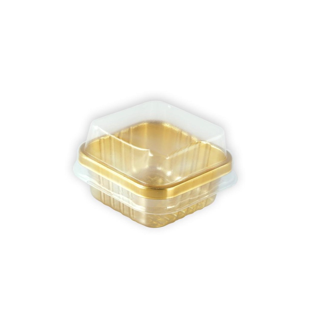 Square golden bowl size 3 (100 pcs)