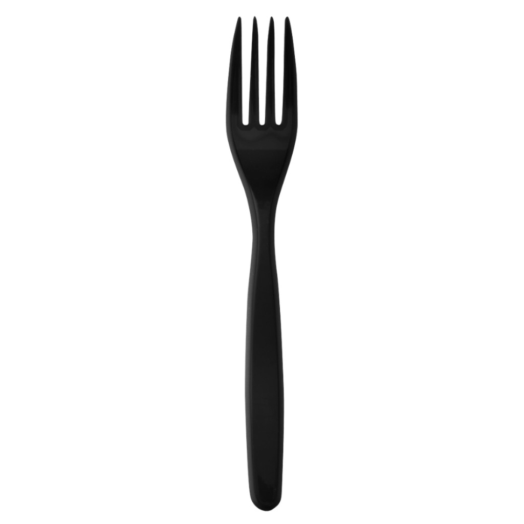 Large black fork (50 pcs)