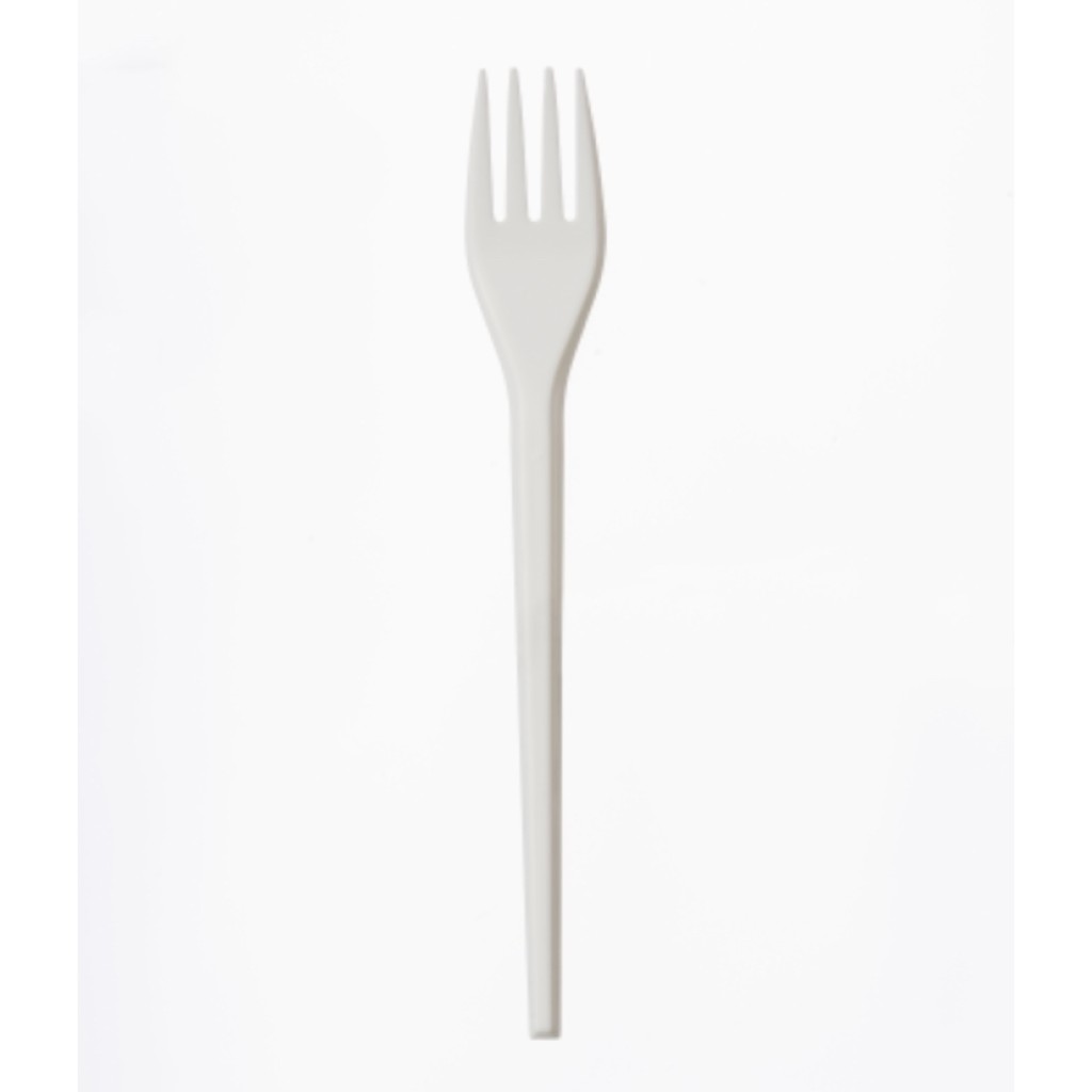 Large white fork (50 pcs)