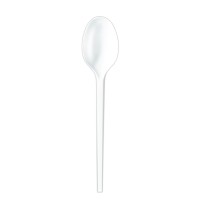 Large clear spoon (50 pcs)