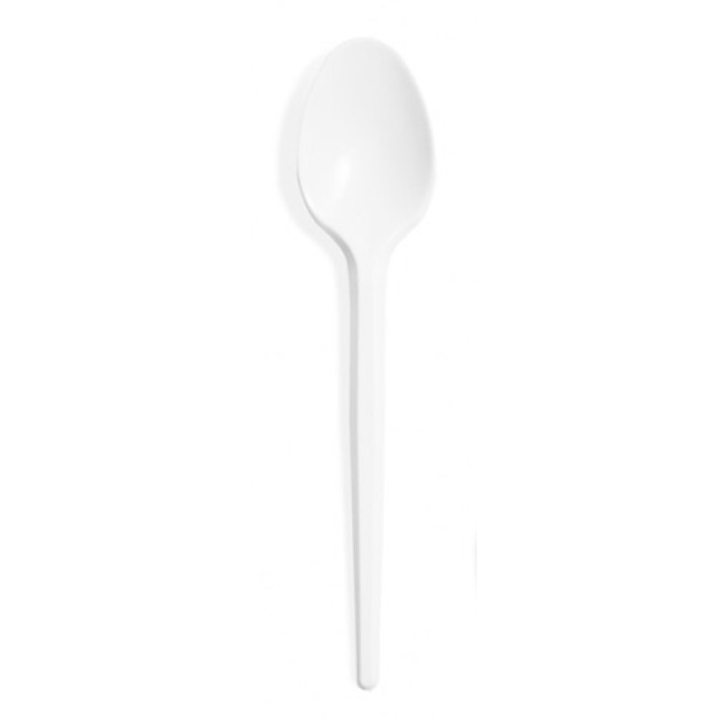 Small white spoon (100 pcs)