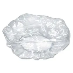 غطاء للرأس بلاستيك شفاف (100حبة)
