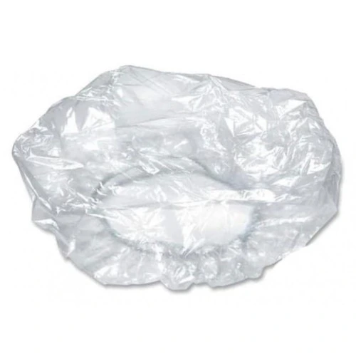 Transparent plastic head cover (100 pieces)